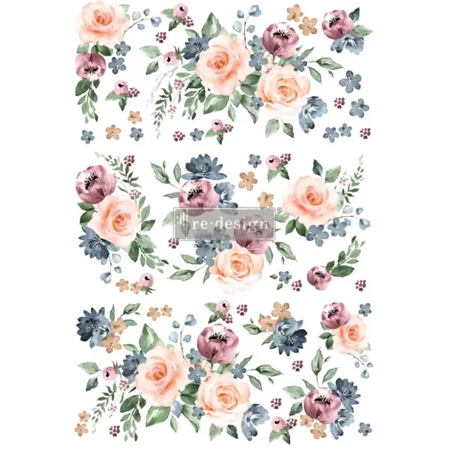 Χαρτί Decor Transfer Prima Re-Design, Watercolor Bloom, 61x89cm