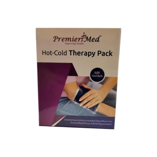 Premier Med Hot-Cold Therapy Pack Επαναχρησιμοποιήσιμη Κομπρέσα Θερμοθεραπείας + Κρυοθεραπείας 13x13cm, 1τμχ
