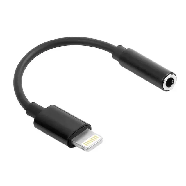 Αντάπτορας Maxlife MXJL-02 3.5mm Θηλυκό σε Lightning Αρσενικό Μαύρο N70651