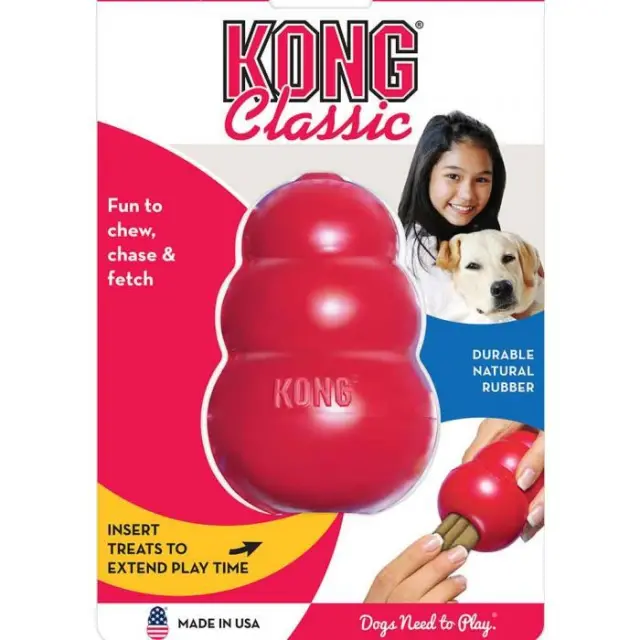 Kong Παιχνίδι Μάσησης & Ανάκτησης για Σκύλους Classic Κόκκινο - XXL