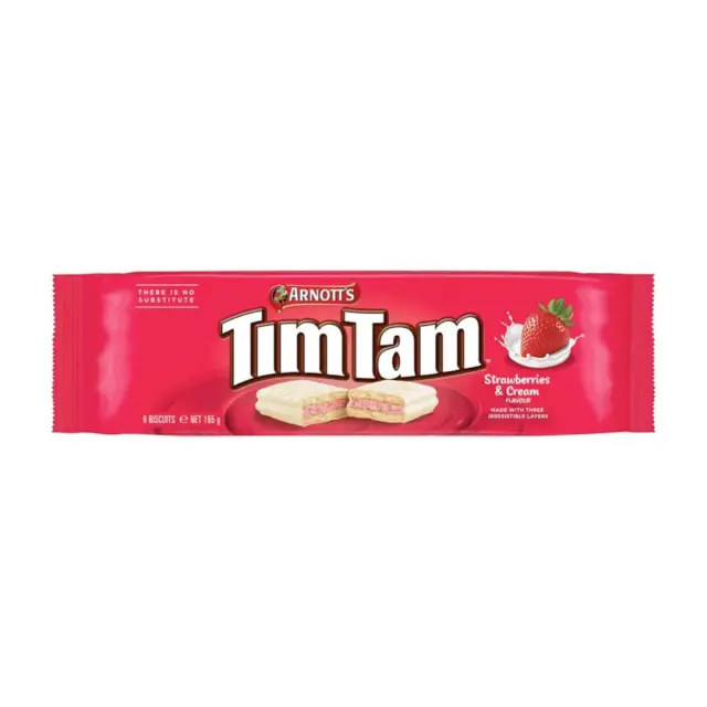 Arnott's Tim Tam Tim Tam Strawberries & Cream 165gr