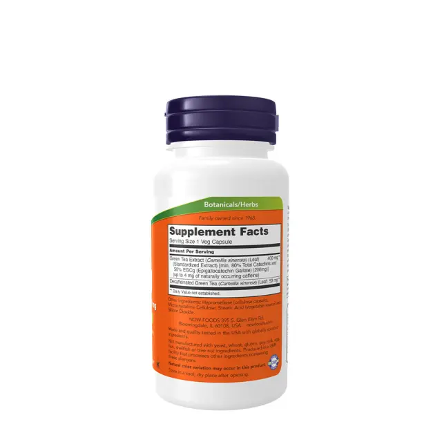 Now Foods EGCg Green Tea Extract 400mg 90 φυτικές κάψουλες 2