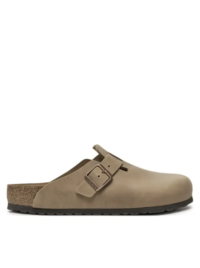 Birkenstock Σαμπώ Επαγγελματικό δέρμα Καφέ BIR/BOSTON SOFTY 1018147 TABACCO 2