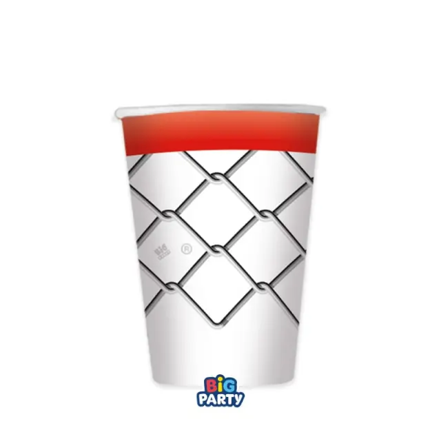 Ποτήρια Χάρτινα Μπάσκετ - Basket / 8 τμχ