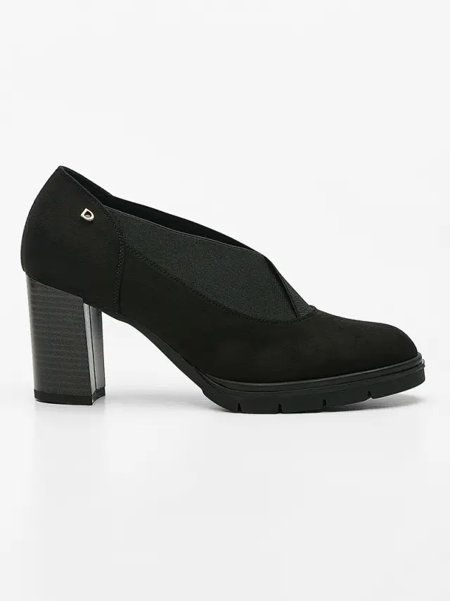 Donna Serena Γόβες Γυναικείο δέρμα Nubuck Μαύρο DSE/48251 NERO 3