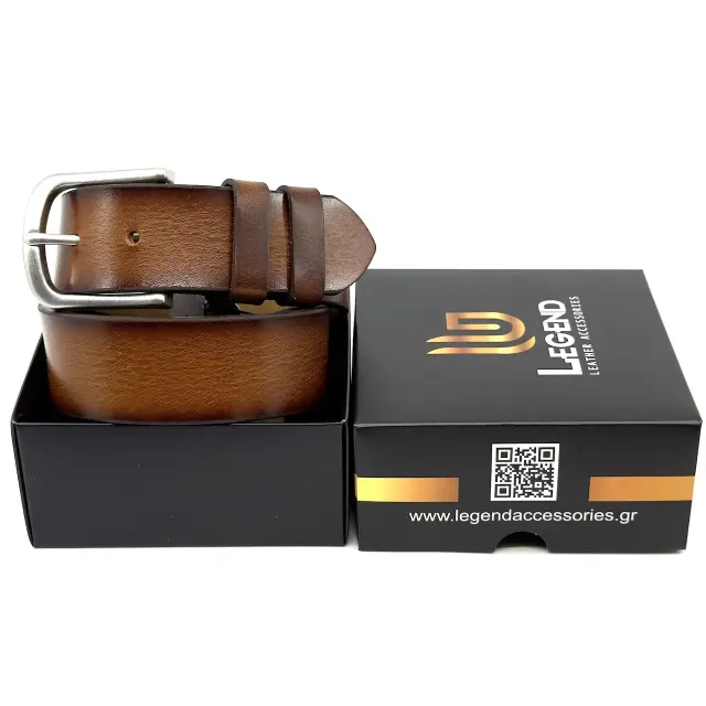 Ταμπά Δερμάτινη Ζώνη Full Grain 4 cm 3