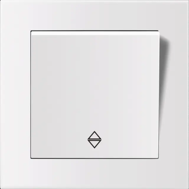 Entac 106 Arnold Recessed alternative wall switch White 15.005.0099