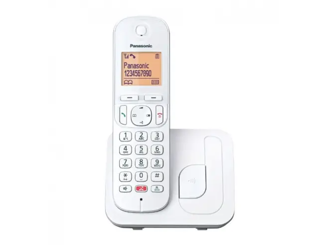 Ασύρματο Ψηφιακό Τηλέφωνο Panasonic KX-TGC250GRW με Αναγνώριση Κλήσης, Πλήκτρο Αποκλεισμού Κλήσεων και Ανοιχτή Ακρόαση Λευκό 2