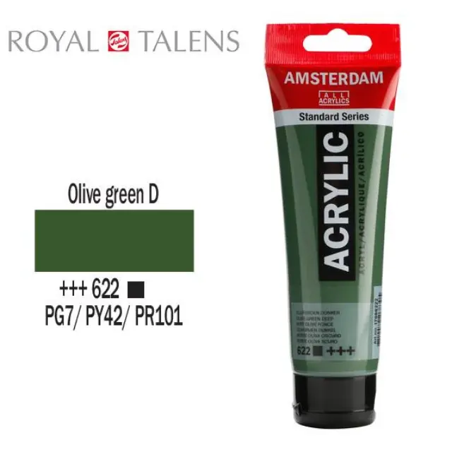Ακρυλικό Talens Amsterdam 120ml 622 Olive Green Dp