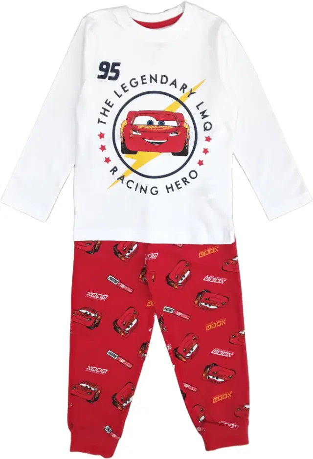 Πιτζάμα Μακρυμάνικη Disney Racing Car White Red 8020361 - 6-7 Y (122cm)