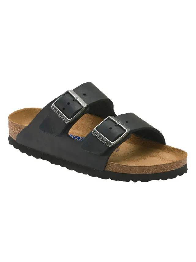 Birkenstock Πέδιλα Γυναικείο δέρμα Oiled Μαύρο BIR/ARIZONA SOFT 752483 BLACK - 44 2