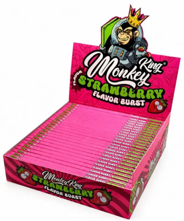 Monkey King Χαρτάκια King Size Slim - Strawberry 2