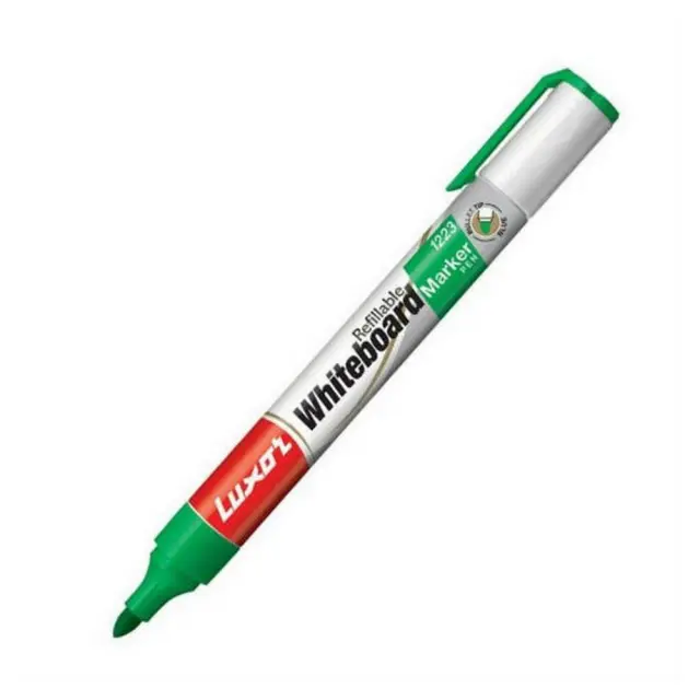 Μαρκαδόρος Luxor 1223 Refillable Λευκοπίνακα Πράσινος 1-3mm