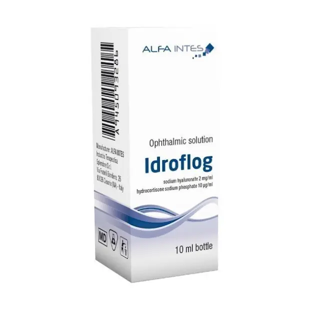 Alfa-Intes Idroflog Οφθαλμικές Σταγόνες με Υαλουρονικό Οξύ 10ml