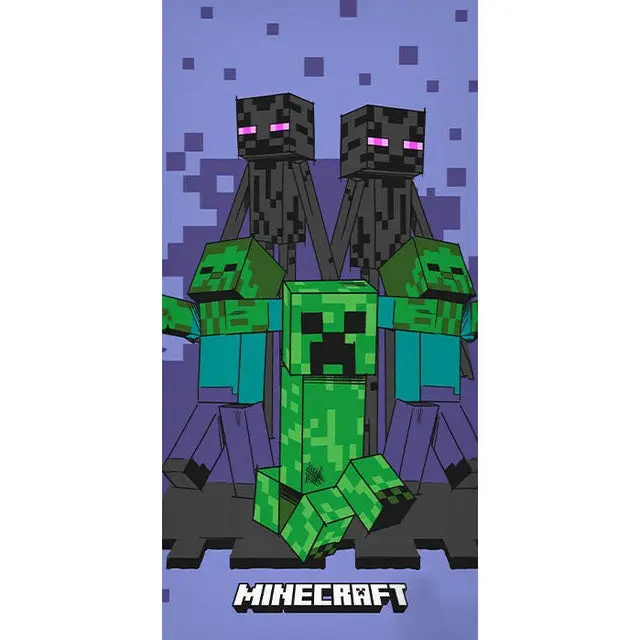 Towel - 70 x 140 cm - Minecraft Creeper (1029330) - Baby and Children
