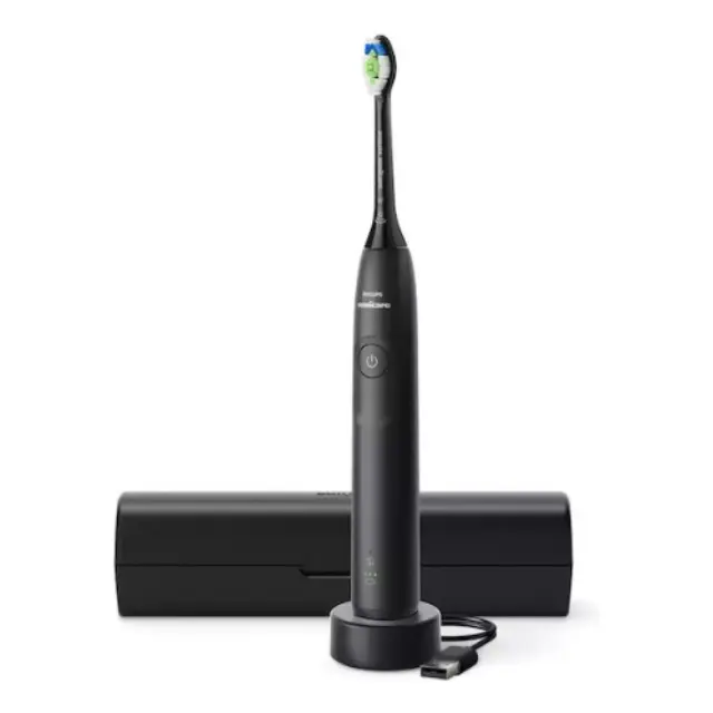 Philips Sonicare 5300 Ηλεκτρική Οδοντόβουρτσα με Χρονομετρητή και Θήκη Ταξιδίου Μαύρη HX7101/02