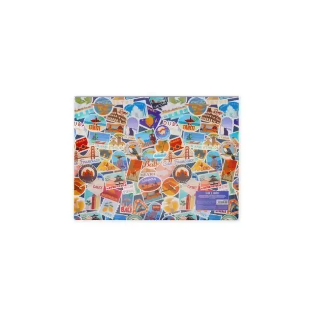 Φάκελος Κουμπί Α4 Fold & Order Travel Stickers Pfb0003 Legami 3