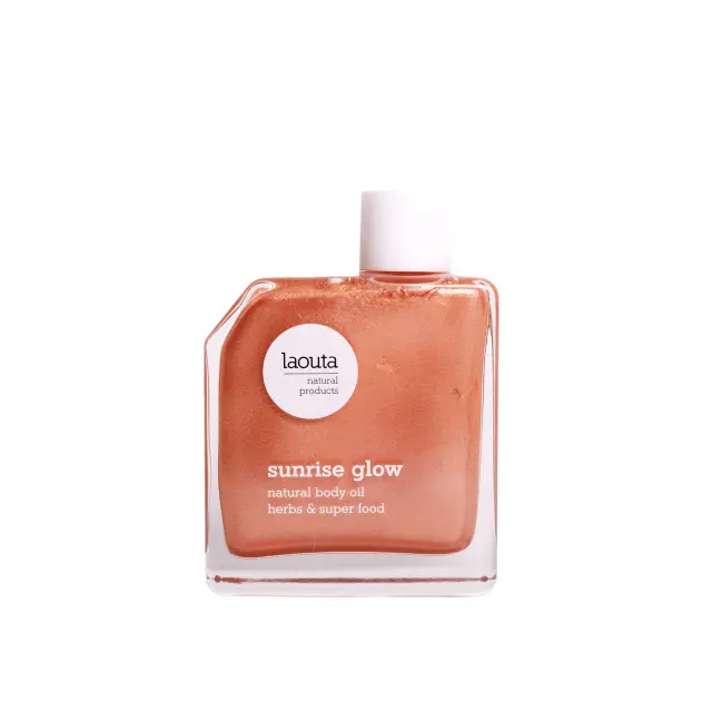 Laouta Sunrise Glow 100ml Ξηρό Λάδι Ενυδάτωσης Με Φυσική Περλέ Λάμψη και Άρωμα Περγαμόντο, Βανίλια & Τριαντάφυλλο