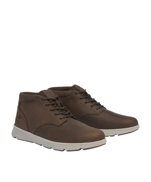 Timberland - Ανδρικά Δερμάτινα Μποτάκια Parker Street Mid Lace Up TB0A6C7T-W01 Καφέ - 44 2