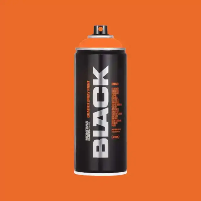 Montana Black Spray Paint 400ml BLK-2120 Atom's Megablast