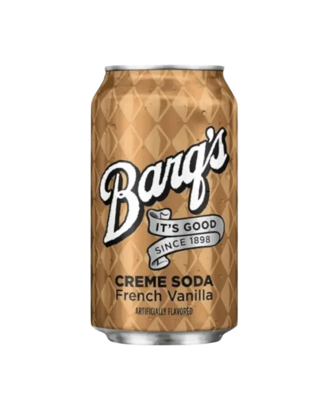 Barq's French Vanilla Creme Soda ΧΓ 355ml (Aνάλωση κατά προτίμηση πριν από 06/12/26)