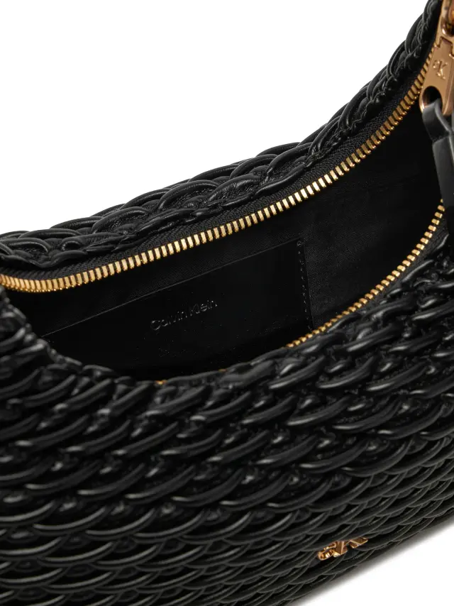Calvin Klein Γυναικεία Τσάντα Ώμου Pleated Shoulder Bag Μαύρη 3
