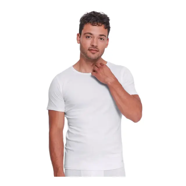 Sloggi Ανδρικό Φανελάκι Κοντό Μανίκι GO ABC 2.0 H O-Neck - Διπλό Πακέτο, Χρώμα Λευκό 2