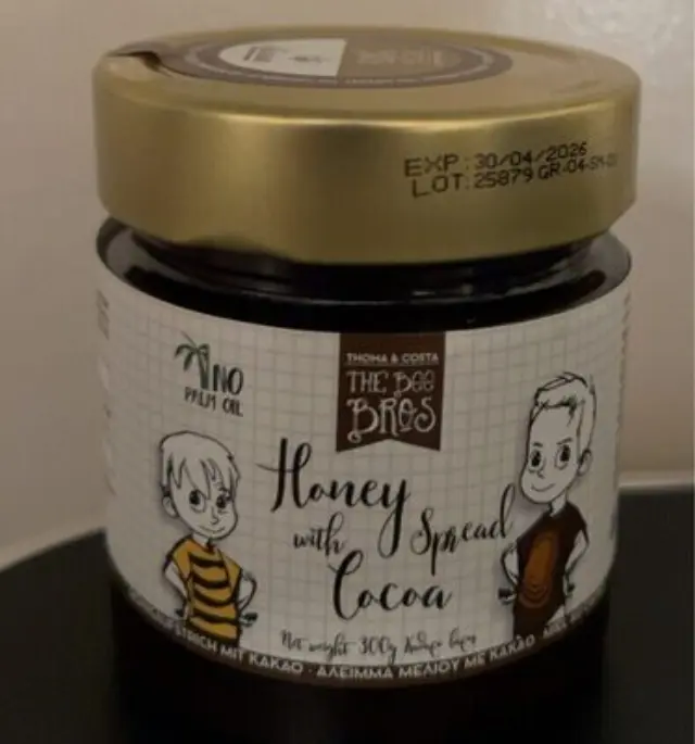 Άλειμμα Μελιού με κακάο, The Bee Bros, 300γρ