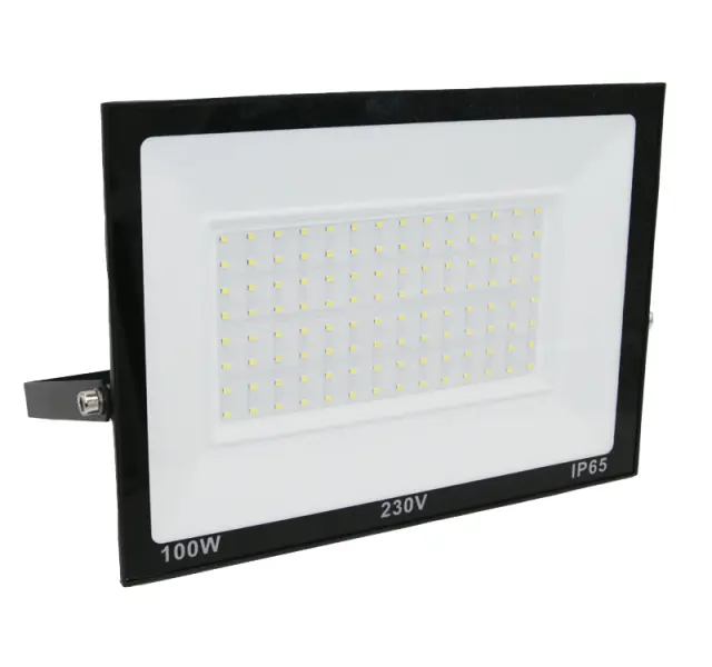 ΠΡΟΒΟΛΕΑΣ LED 100W 230V 6200K IP65 ΜΑΥΡΟΣ