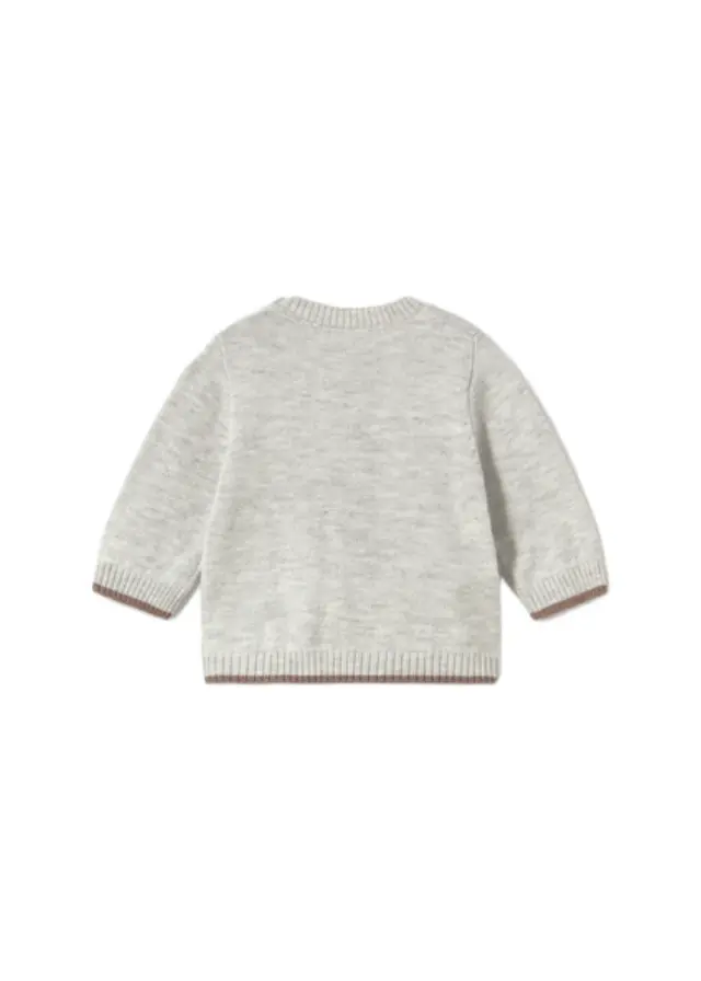 Mayoral Newborn βρεφική πλεκτή μπλούζα για αγοράκι 16-02369-1 2