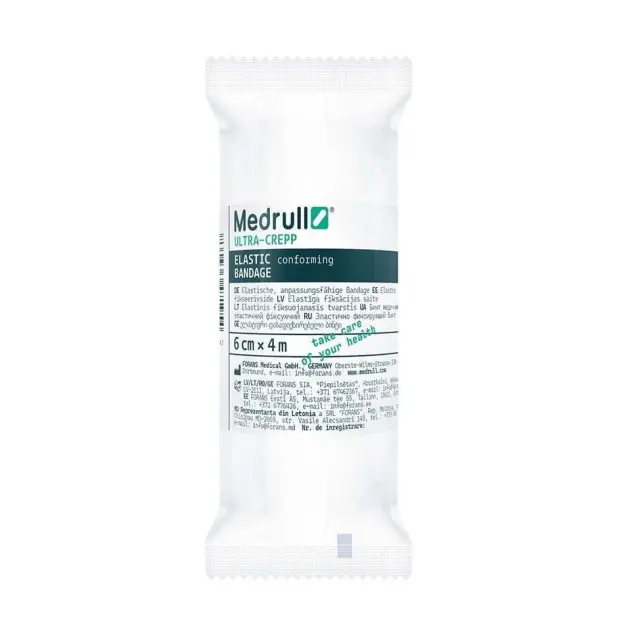 Medrull Ελαστικός Επίδεσμος 4cm x 6cm