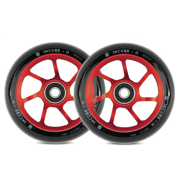Ethic DTC Incube V2 Freestyle Scooter Wheel - Red Κόκκινο - 100mm 2