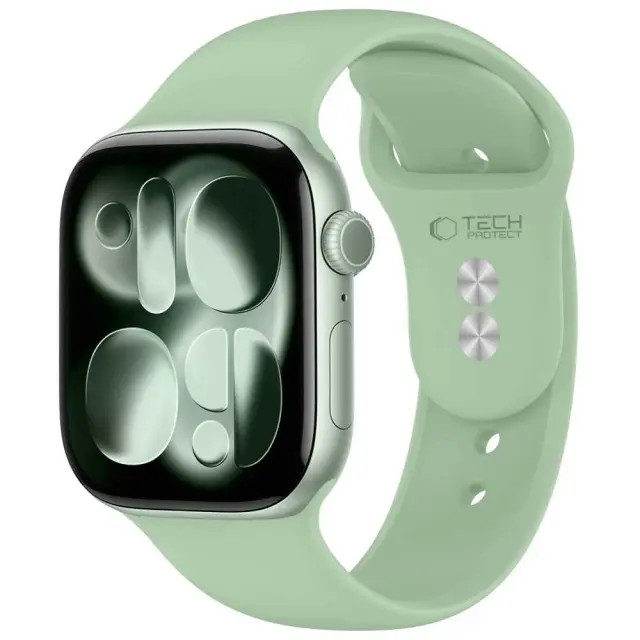 Tech-protect Silicone Apple Watch 8 / 9 / 10 / 11 / 12 / Se (40 / 41 / 42 Mm) Pistachio 3