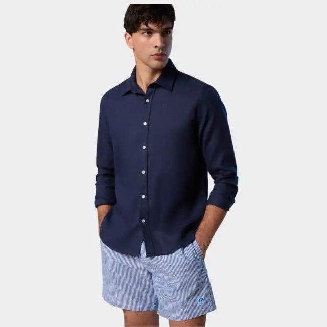 Πουκάμισο North Sails 664368000_BL0802 Μπλε - S