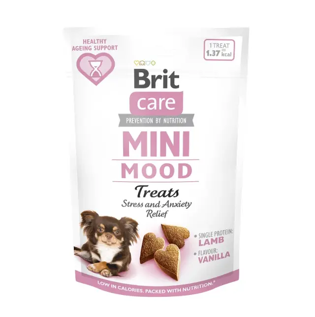 Brit Snack Mini Mood Stress & Anxiety Relief Λιχουδιές για Μικρόσωμους Σκύλους με Αρνί 50gr