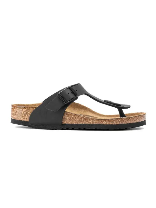Birkenstock Σαγιονάρες Παιδικό Birko-Flor(ανθεκτικό υλικό της Birkenstock-επιτρέπει την επαφή με το νερό) Μαύρο BIR/GIZEH KIDS 846143 BLACK 3