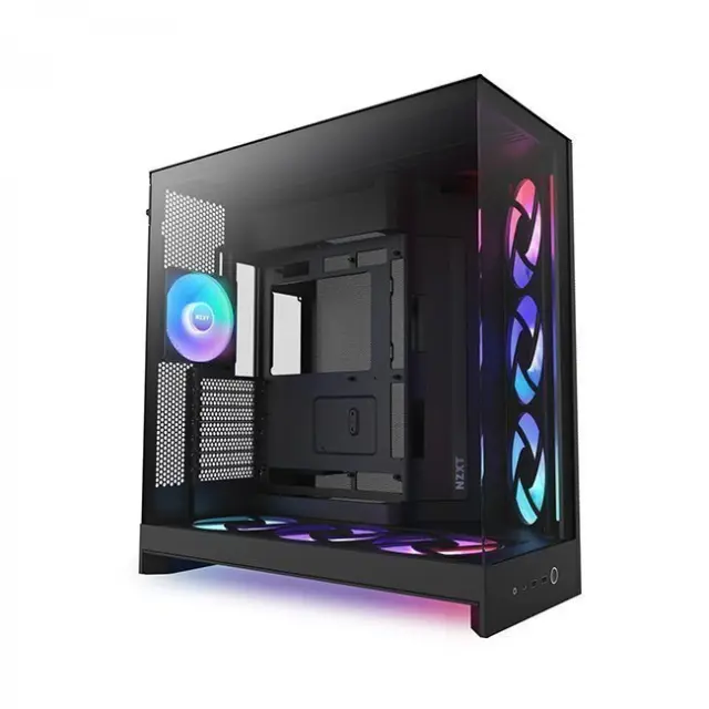NZXT PC Case H9 Flow RGB+ Midi Tower Black (CM-H92FB-P1)