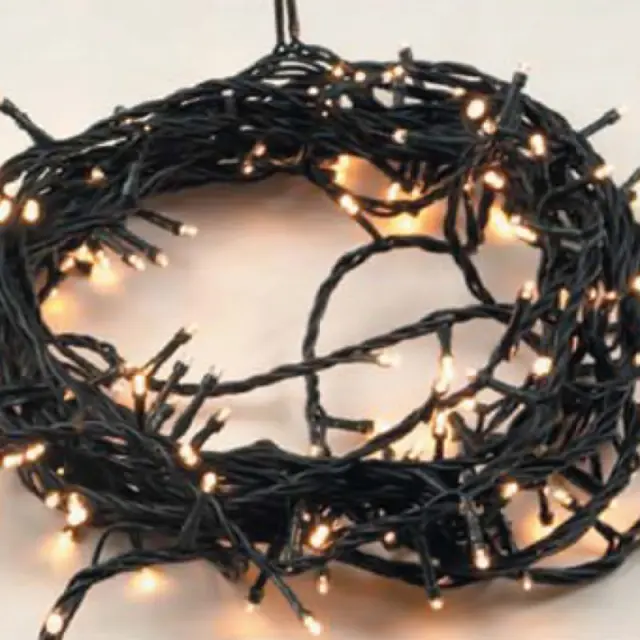 180 Led Με Πρόγραμμα Πράσινο Καλώδιο Θερμό Λευκό Led IP44 31V