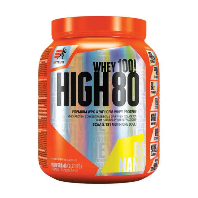 Extrifit High Whey 80 banana, 1000-g