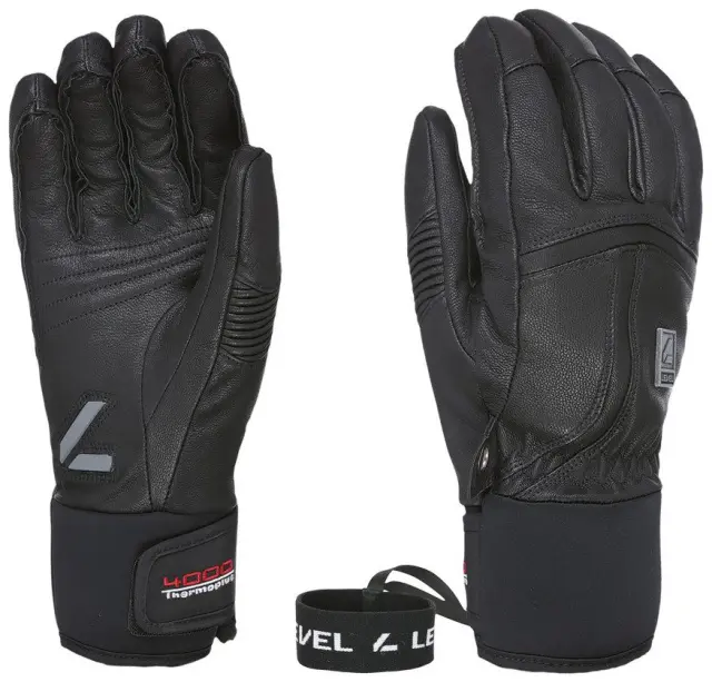Γάντια Σκι Level Off Piste Leather Glove Black - 2064UG-01 - 2XL