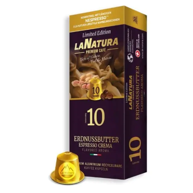 La Natura Espresso Peanut Butter Aluminium 10 τμχ | Nespresso