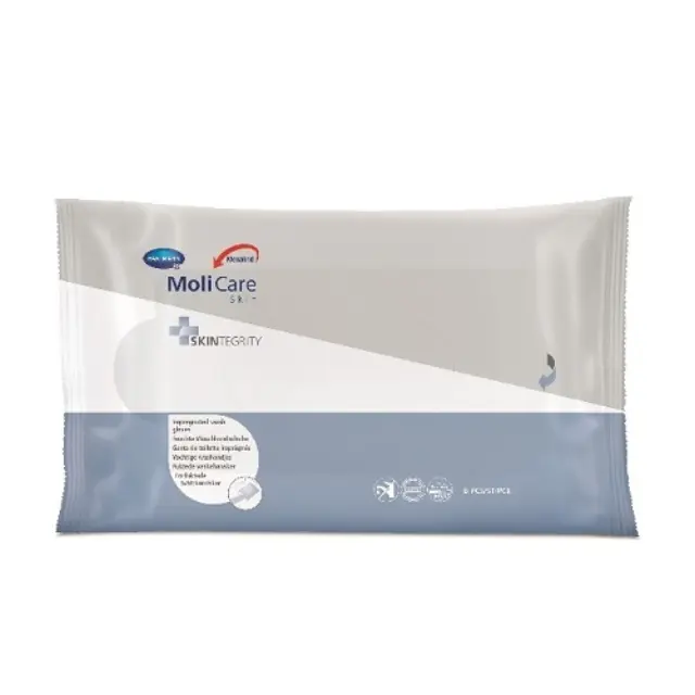 Hartmann Molicare Skin Γάντια Καθαρισμού / Έτοιμο Μπάνιο, για Κλινήρεις Ασθενείς 8τμχ 2