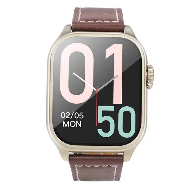 Smartwatch Hoco Y17 IP67 IPS Οθόνη 2.03" 300mAh V5.0 με Δυνατότητα Κλήσεων Χρυσαφί Aloha Tropic