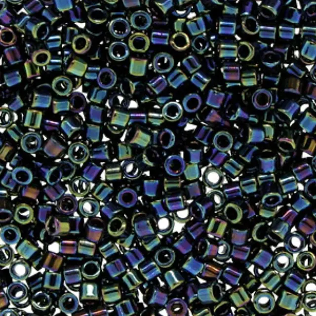 Χάντρα Miyuki Delica 10/0 - DBM0005 - Metallic Rainbow Blue/Green ~7gr