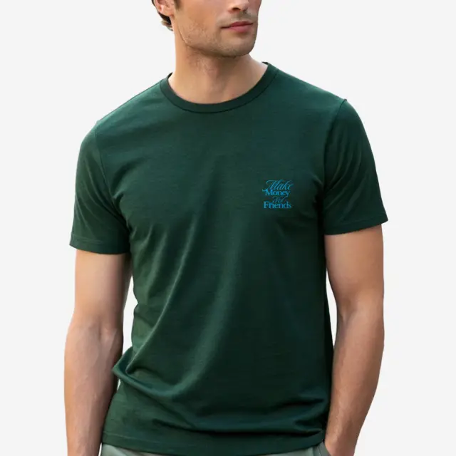 T-shirt Noshame® Army με τύπωμα Make Money not Friends - 122583 - XXL 3