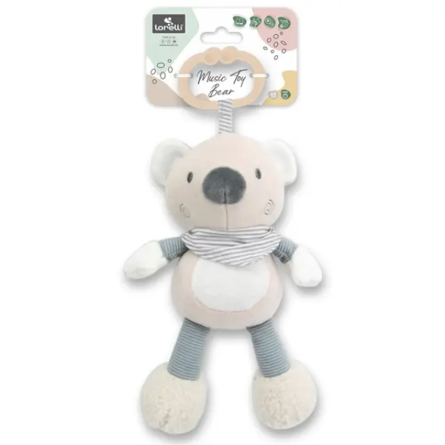 Βελουτέ Κρεμαστό με Μουσική Lorelli Bear Beige Natural 10191440008