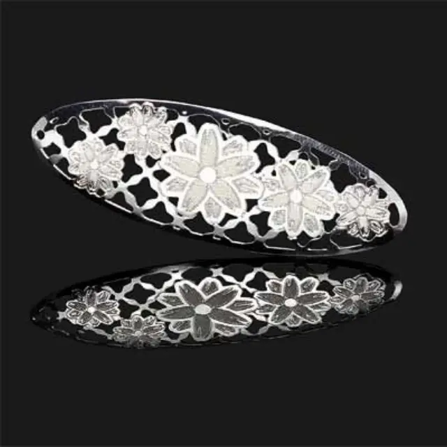 Διακοσμητικό Forever Silver Filigree Oval 55x28mm - 1τεμ