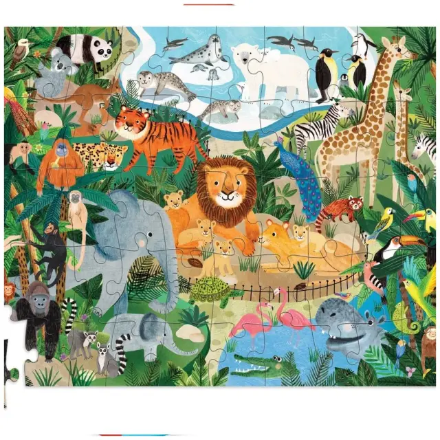 Παζλ 50 Τεμαχίων Flat House Zoo Crocodile Creek 4+ ετών 2