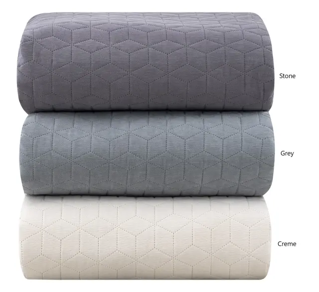 Κουβερλί 230x260 Υπέρδιπλο Beauty Home Trivial Art 12100 100% Chenille- Stone