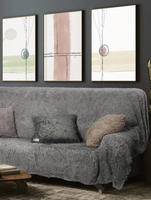 Ριχτάρι SOGGY TAUPE MADI διθέσιου καναπέ: 180 x 250 εκ.
